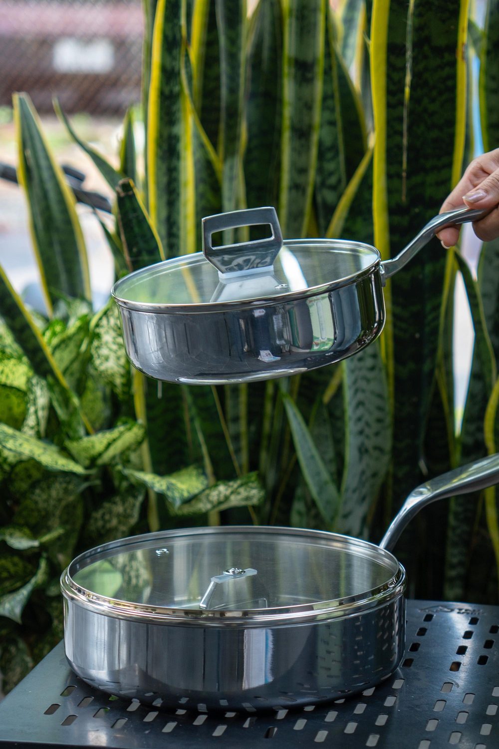 Hai chảo inox 316 thành đứng Haatz Yeon size 20 cm và 26 cm