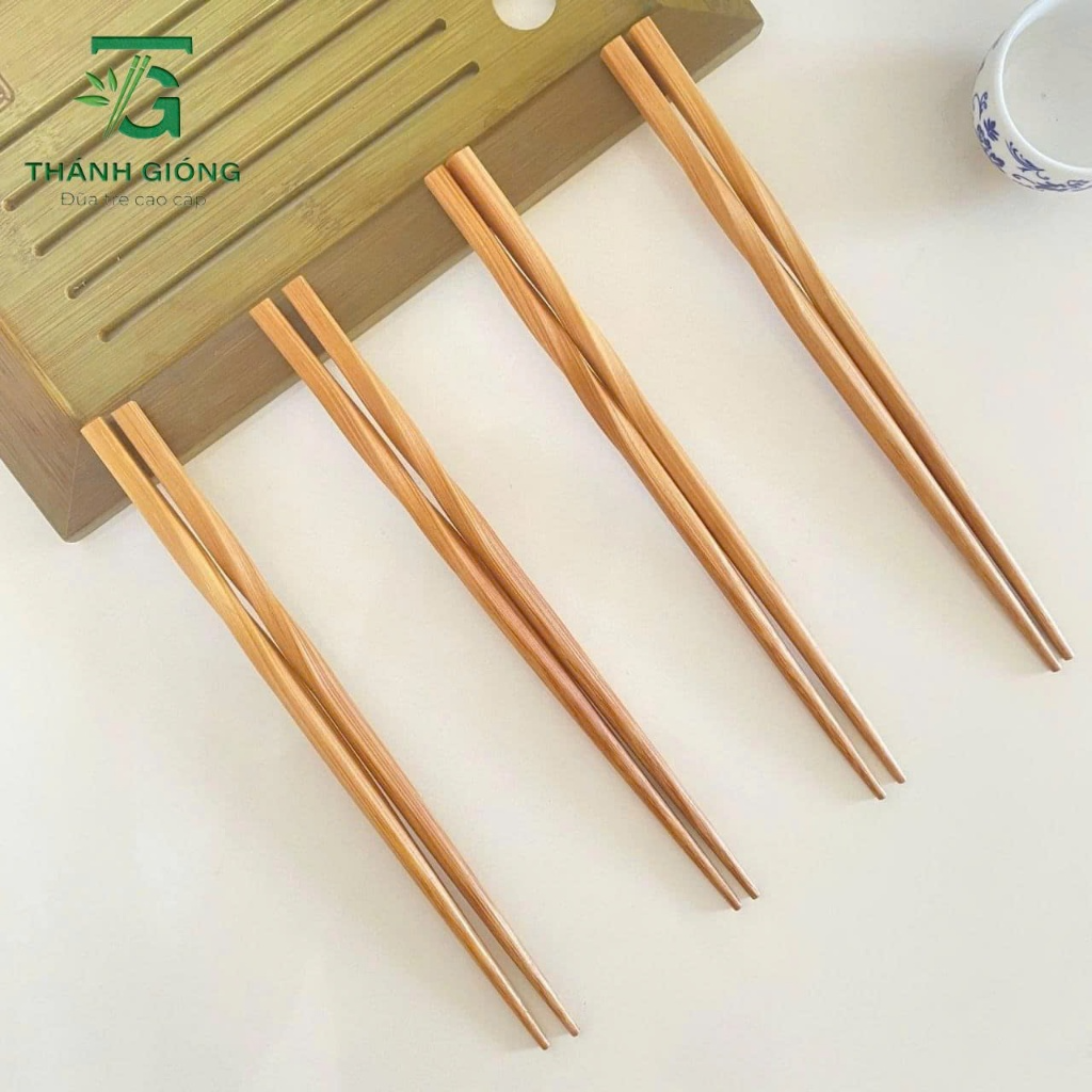 Đũa Tre Đầu Xoắn Hộp 10 Đôi