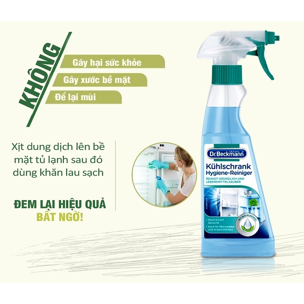 Chai Xịt Vệ Sinh Tủ Lạnh Dr Beckmann 250 ML