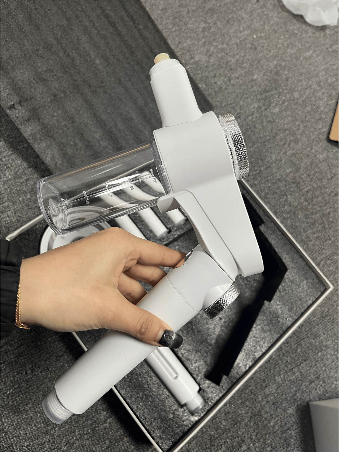 Bộ Vòi Hoa Sen Tăng Áp & Vòi Xịt Vệ Sinh POLOUSASP Devil Supercharged Gun, lọc cặn canxi