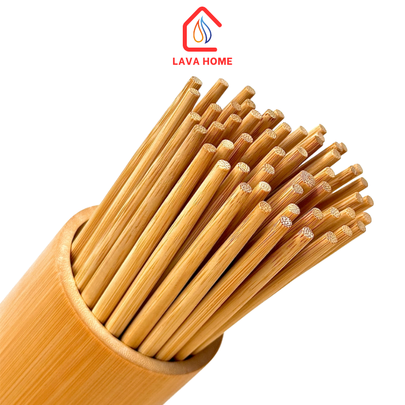 Đũa Tre Trơn Mộc Tự Nhiên 24cm Kháng Khuẩn An Toàn Hộp 10 Đôi