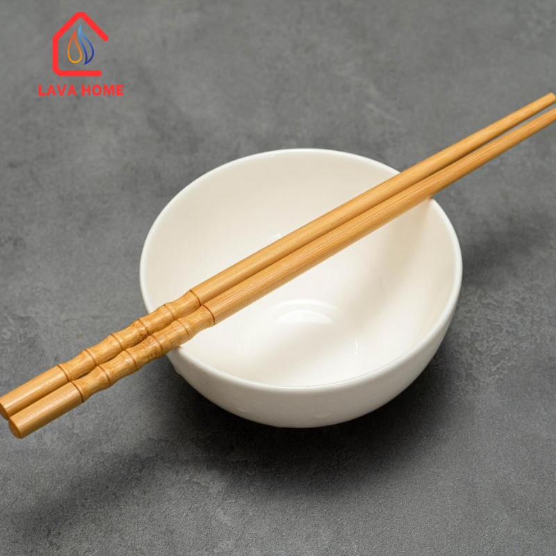Đũa Tre Tự Nhiên Đốt Trúc - Hộp 10 Đôi