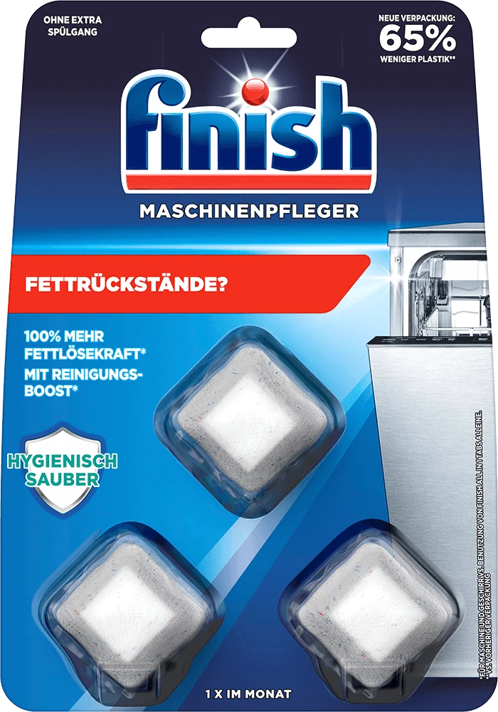 Viên vệ sinh máy rửa bát Finish (vỉ 3 viên)