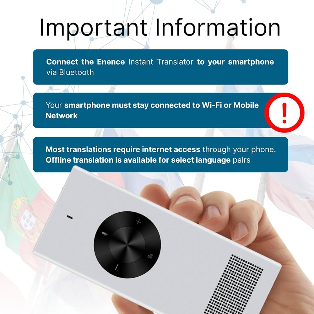 Máy phiên dịch cầm tay thông minh ENENCE, hàng Ebay Mỹ