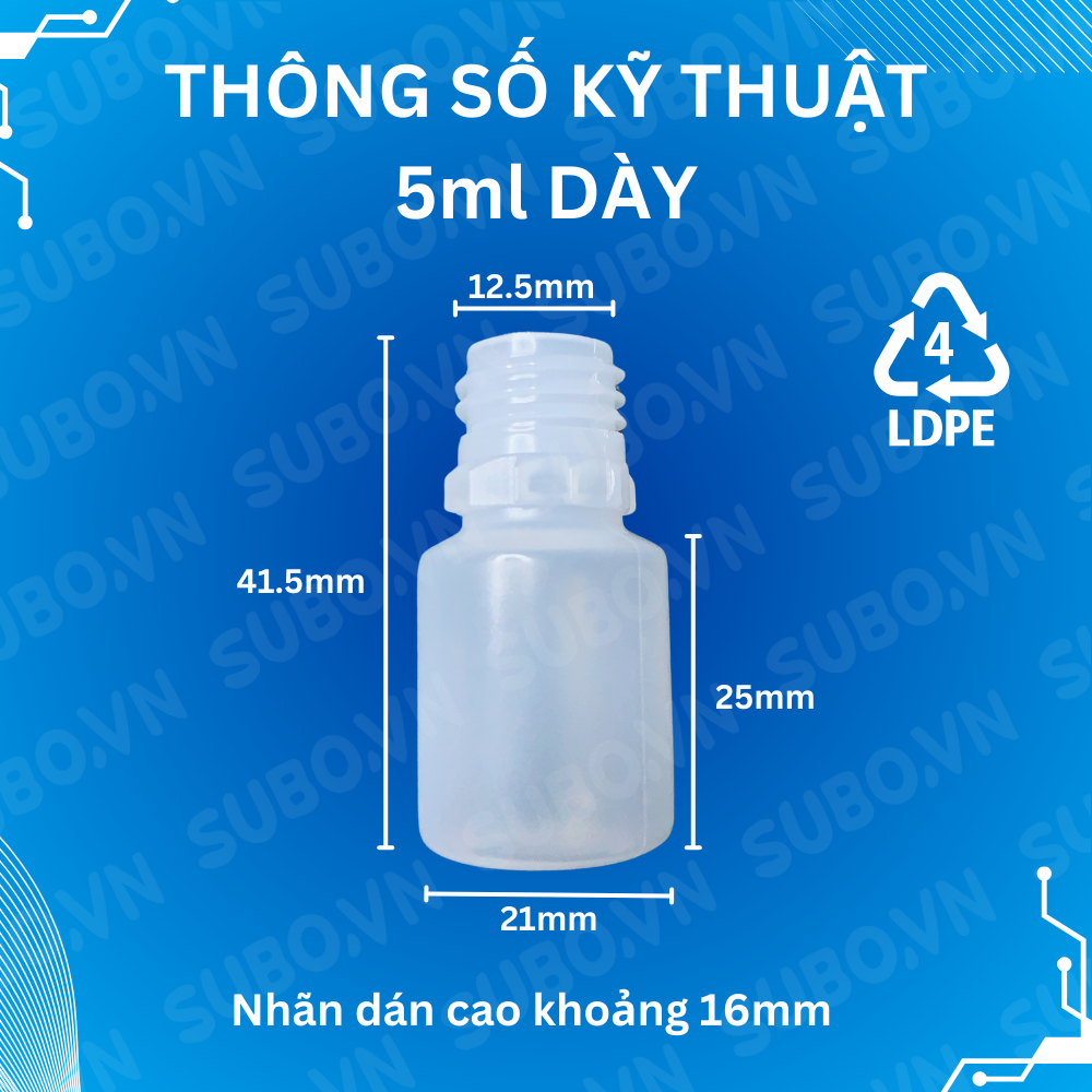 Ống Hút Mụn 5ml Hút Mạnh Nhựa LDPE