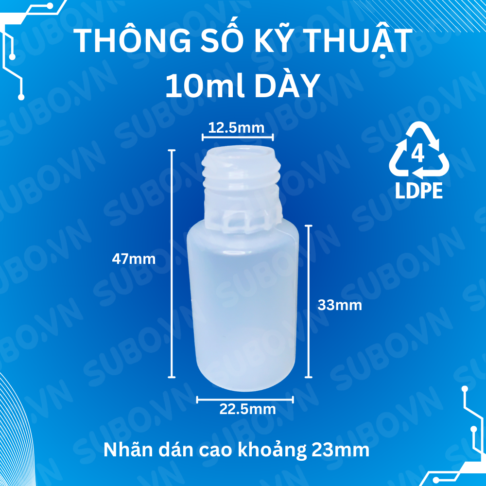 Ống Hút Mụn 10ml Dày Hút Mạnh Nhựa LDPE