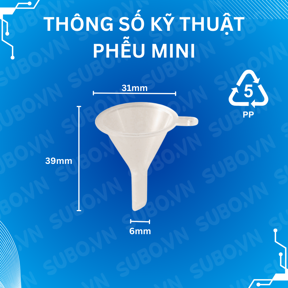 Phễu nhựa mini chiết mỹ phẩm