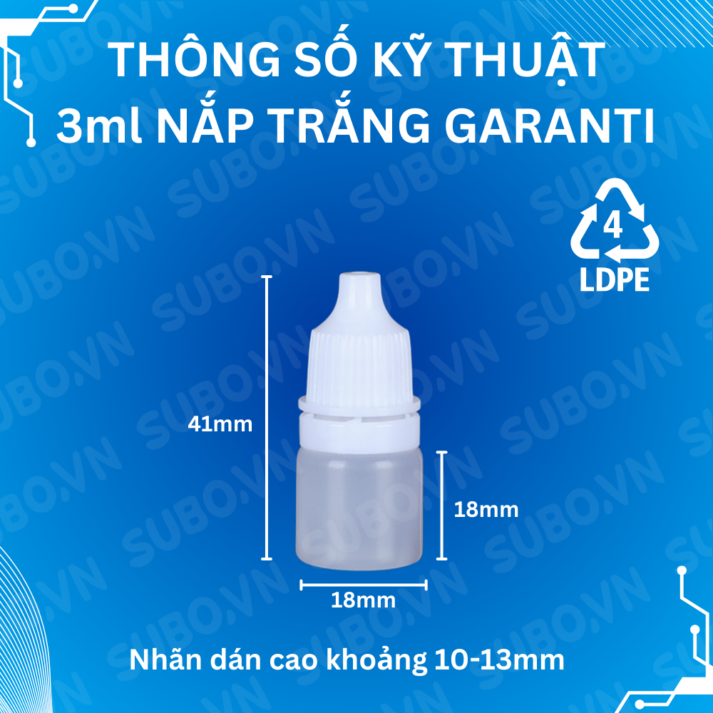 lọ nhựa 3ml nhỏ giọt