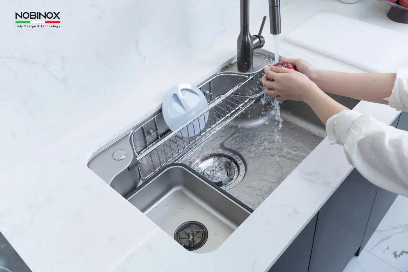 CHẬU RỬA BÁT 1 HỐ NOBINOX ARVO B275