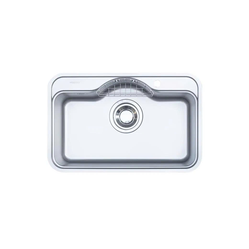 CHẬU RỬA BÁT 1 HỐ NOBINOX ROSA NN975D