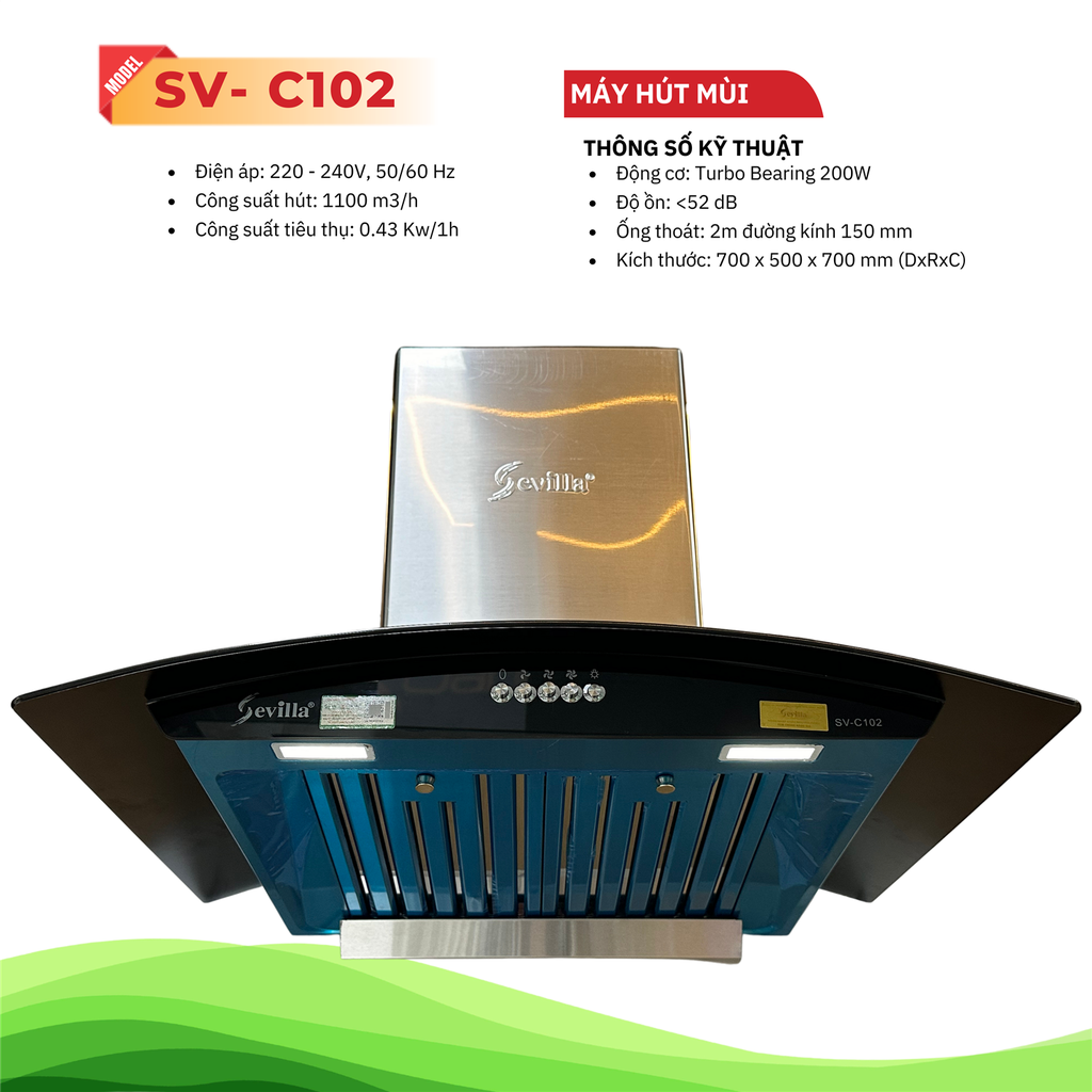 Máy hút mùi Sevilla SV-C102