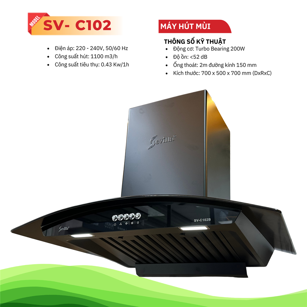 Máy hút mùi Sevilla SV-C102