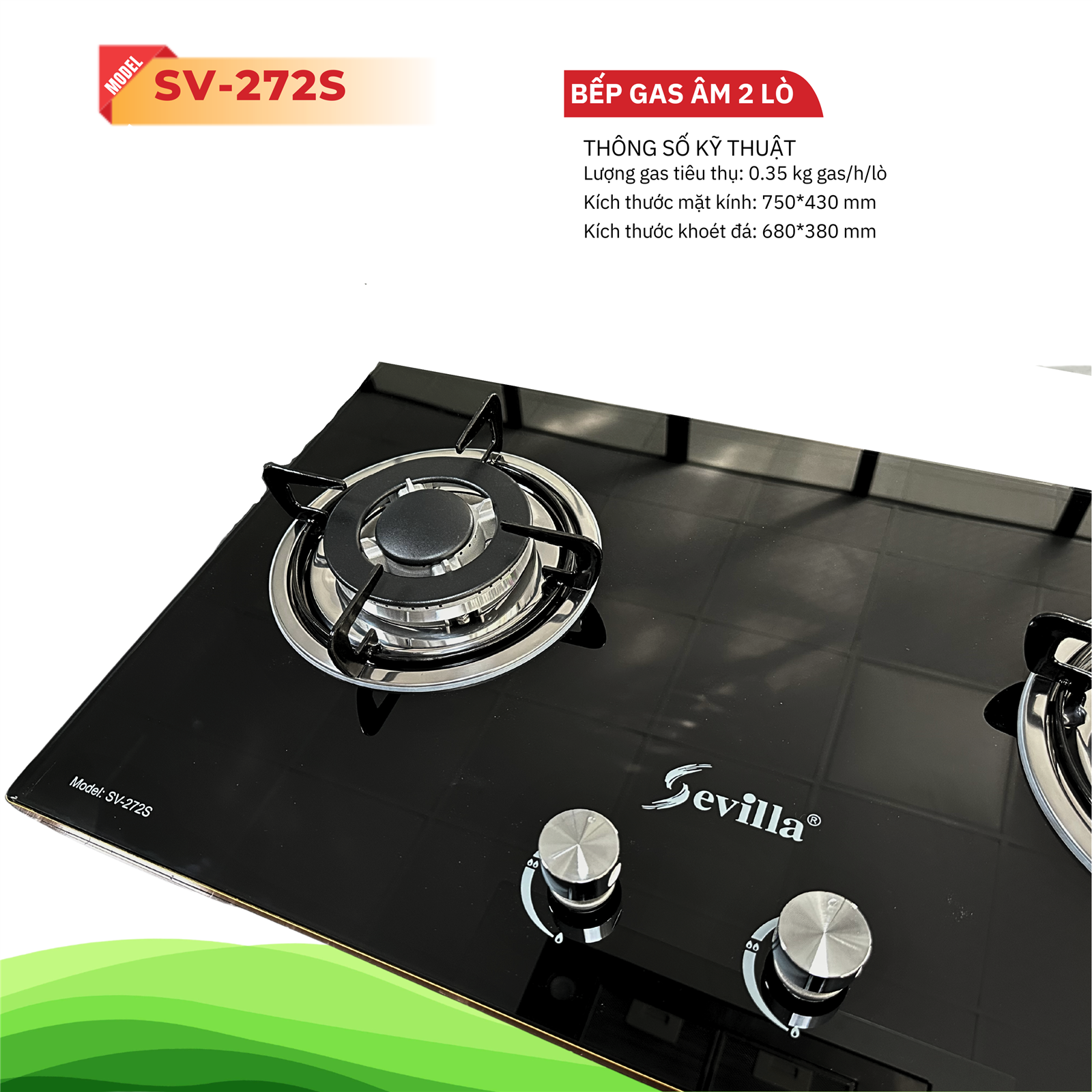 Bếp gas âm Sevilla SV-272S