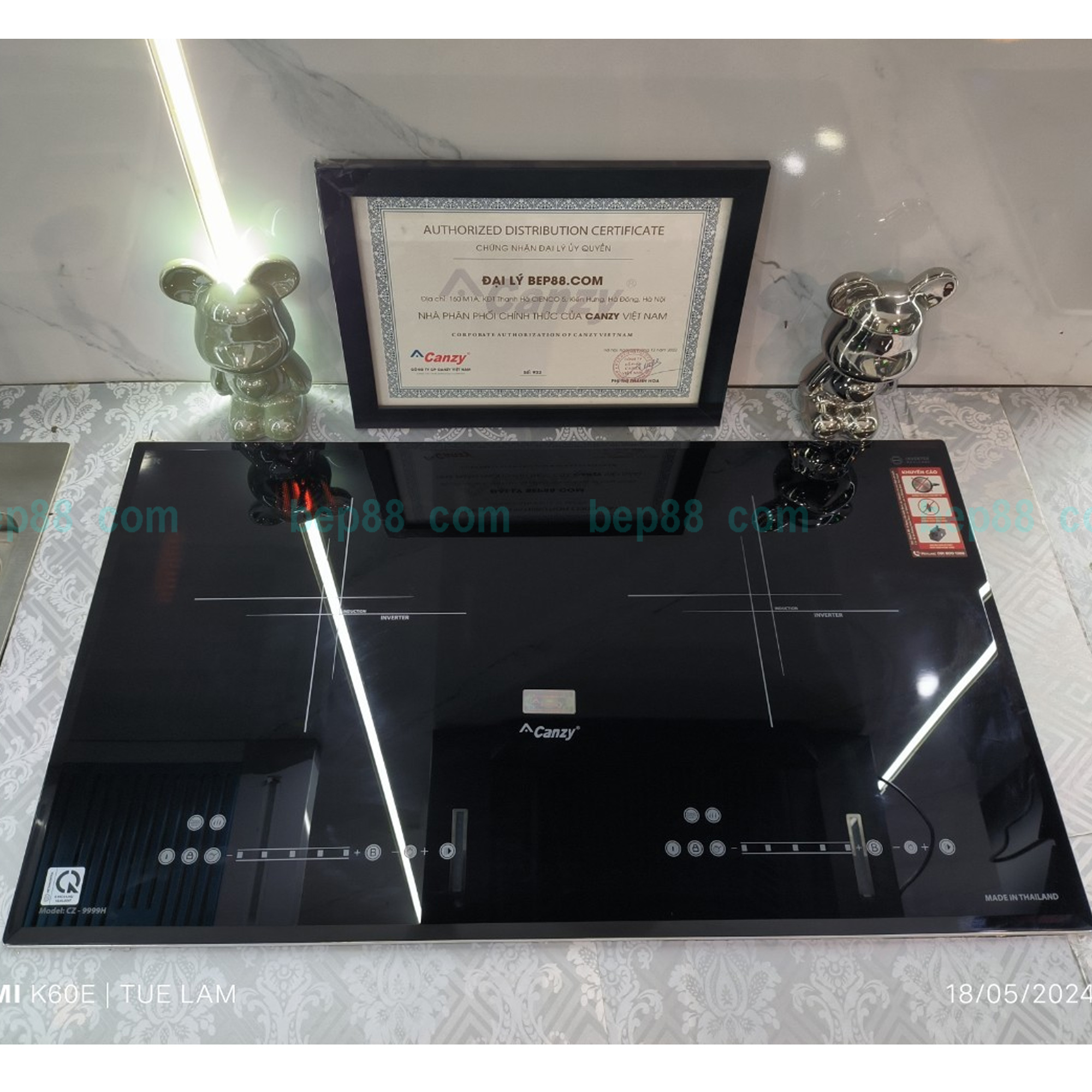 Bếp từ đôi Canzy 9999H