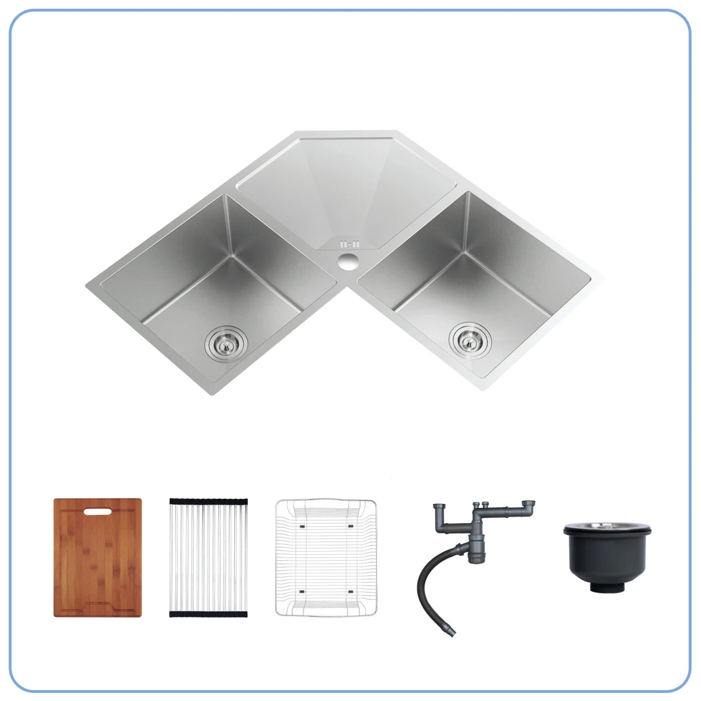 CHẬU RỬA BÁT 2 HỐ NOBINOX LIKEN NL700