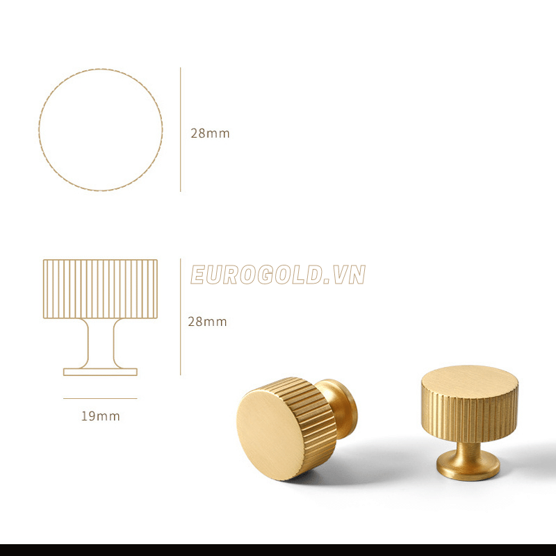 Núm Đồng Nguyên Chất BHKG44 Eurogold