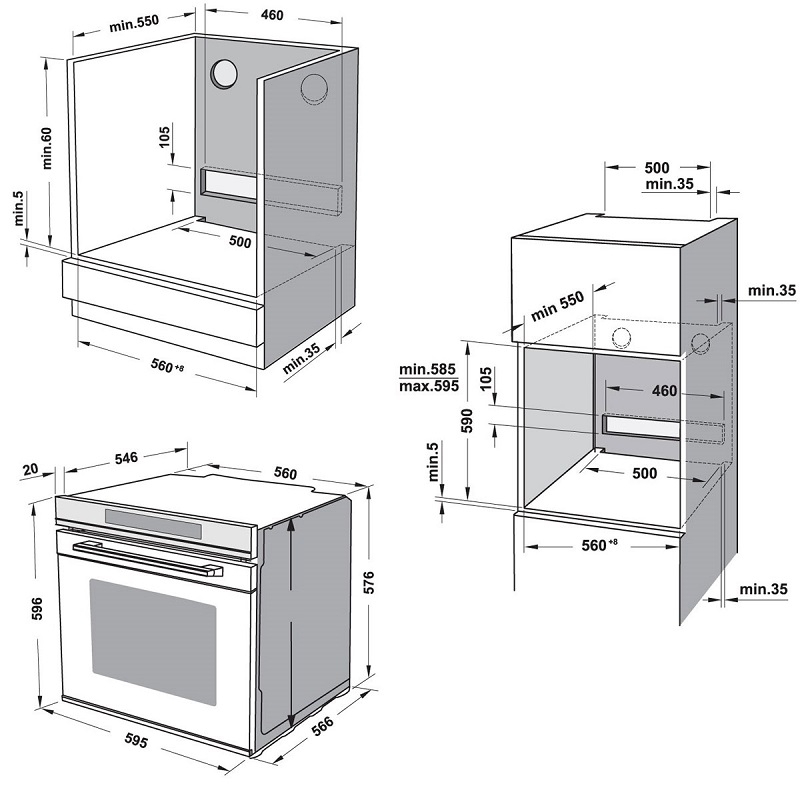 LÒ NƯỚNG ÂM TỦ Hafele HO-8T72A 538.01.421