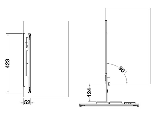 GƯƠNG XOAY CÓ ĐÈN LED Hafele 807.95.890