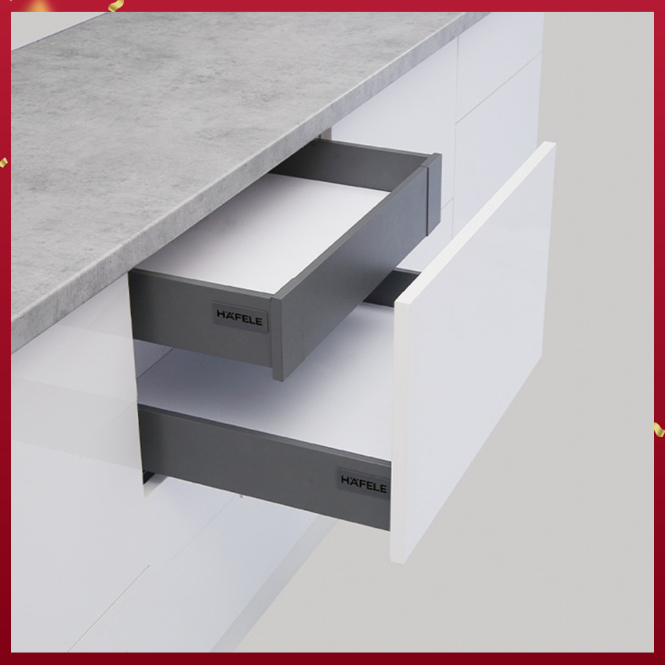 RAY HỘP ÂM ALTO-S 30KG màu xám 80MM Hafele 552.55.320