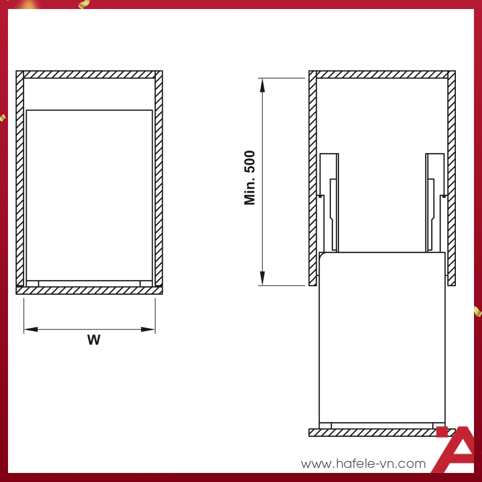 Rổ Đựng Gia Vị 300mm Hafele 549.20.038