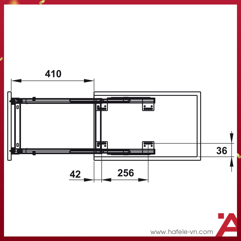 Rổ Đựng Gia Vị 400mm Hafele 549.20.040