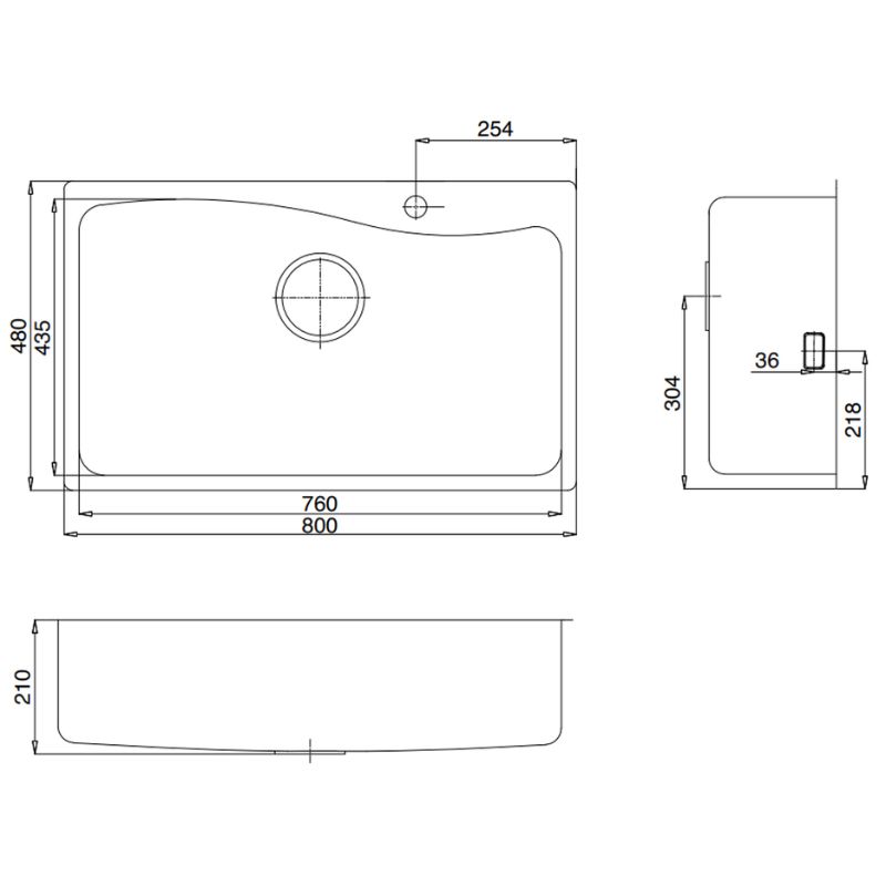 Chậu rửa bát Kluger KF8131FS  S80