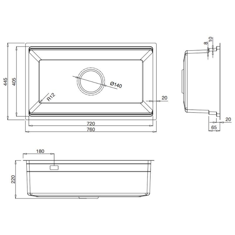 Chậu rửa bát Kluger KWU8161FS  S86 Plus