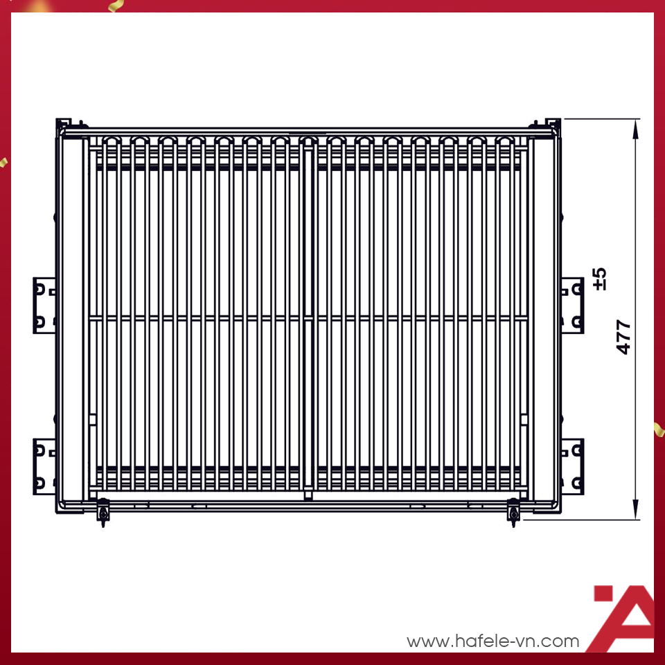 Rổ Xoong Nồi Kason Flex INOX 304 900mm Hafele 549.04.057