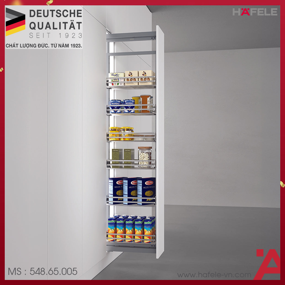 TỦ ĐỒ KHÔ DOLCE INOX 304 (CÁNH KÉO) H1650 400MM Hafele 548.65.005
