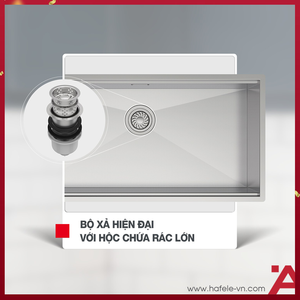 CHẬU INOX Hafele WS R0 HS24-SSN1S-7644_SILVER 567.24.467