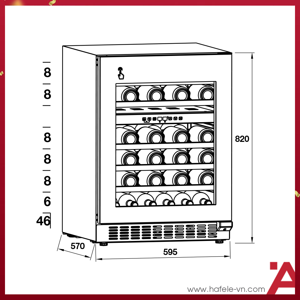 TỦ RƯỢU HAFELE HW-C129FB 533.17.011
