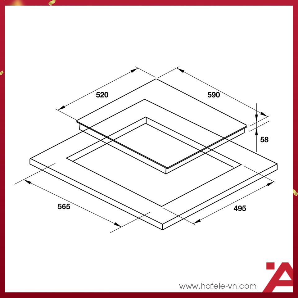 BẾP TỪ 3 VÙNG NẤU Hafele HC-I603B 536.61.791