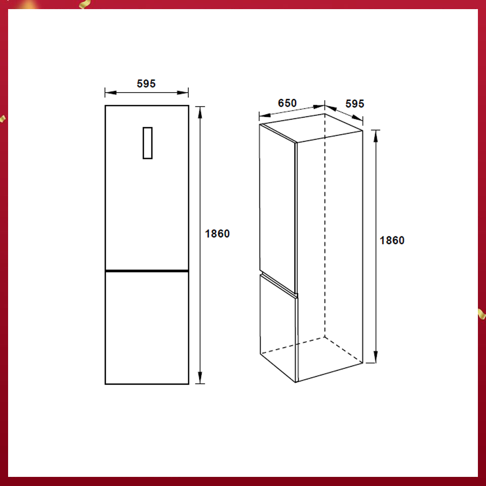 TỦ LẠNH ĐƠN NGĂN ĐÁ DƯỚI HAFELE HF-BF324 534.14.230