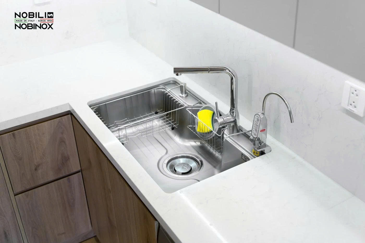 CHẬU RỬA BÁT 1 HỐ NOBINOX LIKEN NL725D