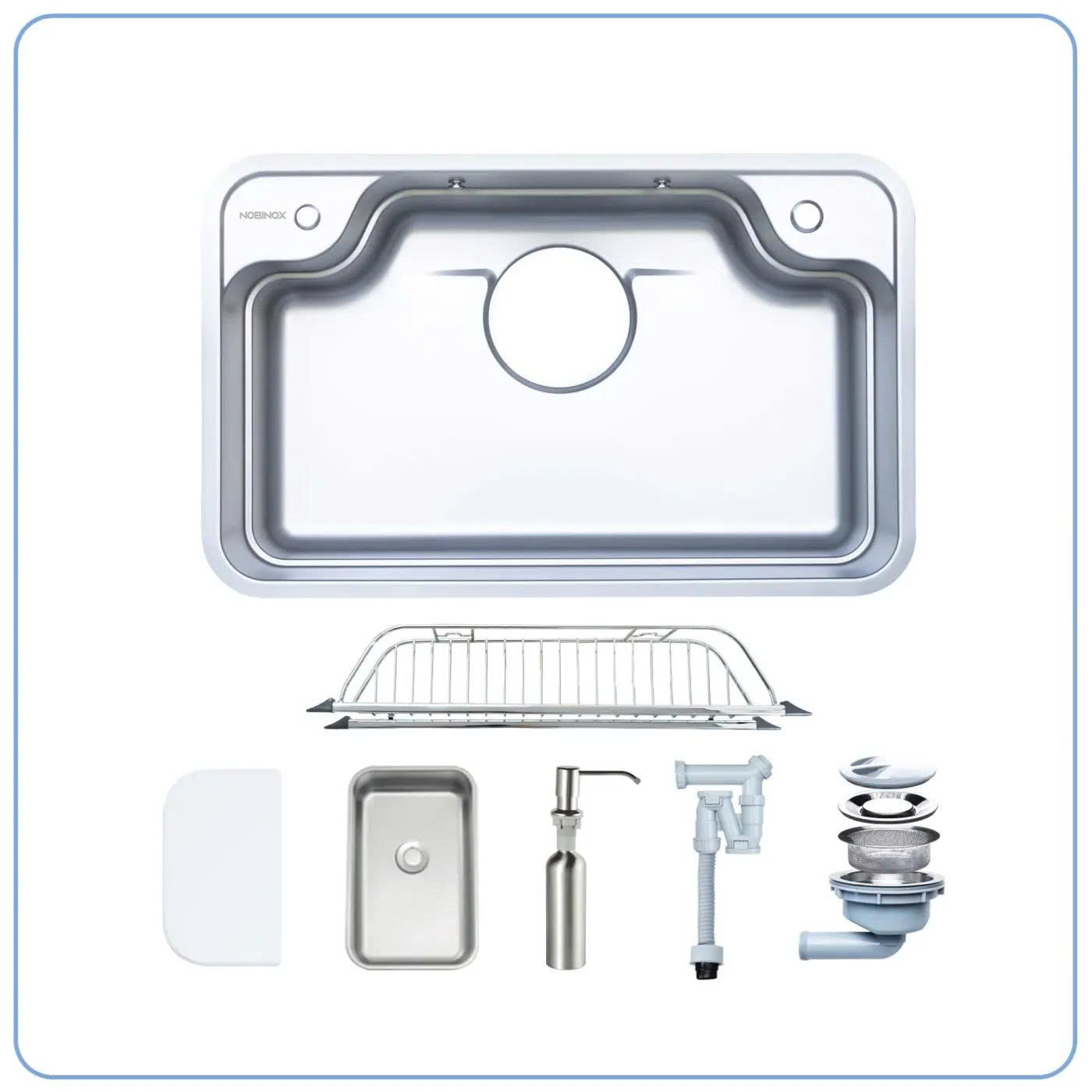 CHẬU RỬA BÁT 1 HỐ NOBINOX LIKEN NL790D