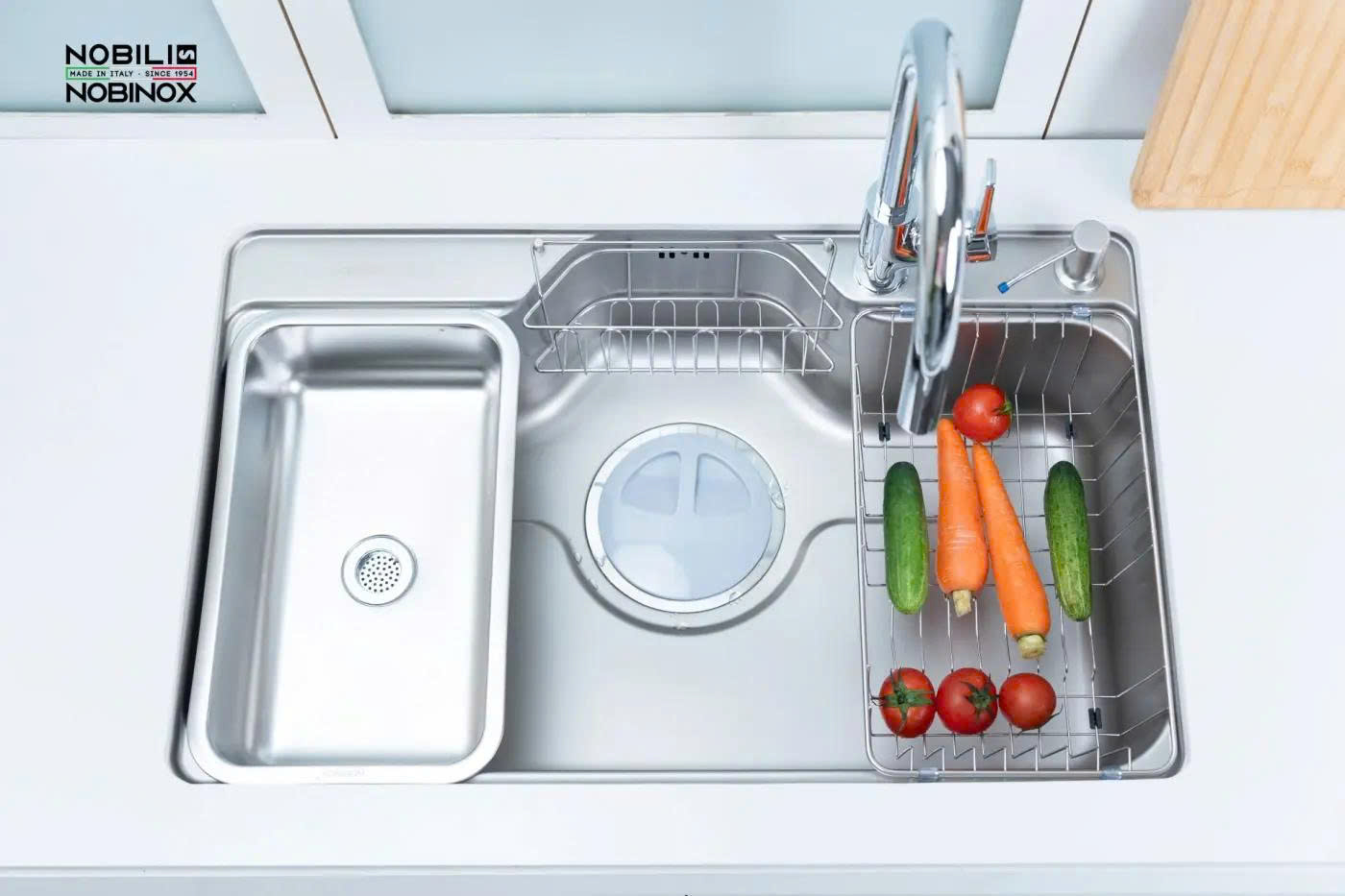 CHẬU RỬA BÁT 1 HỐ NOBINOX LIKEN NL725D