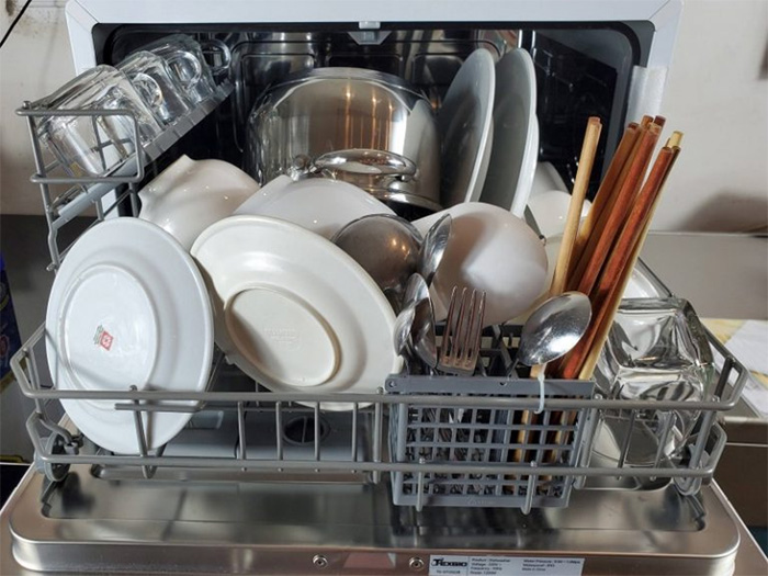 Máy rửa bát Texgio Dishwasher TG-DT2022A - Mini 6 Bộ Sấy Nhiệt Dư