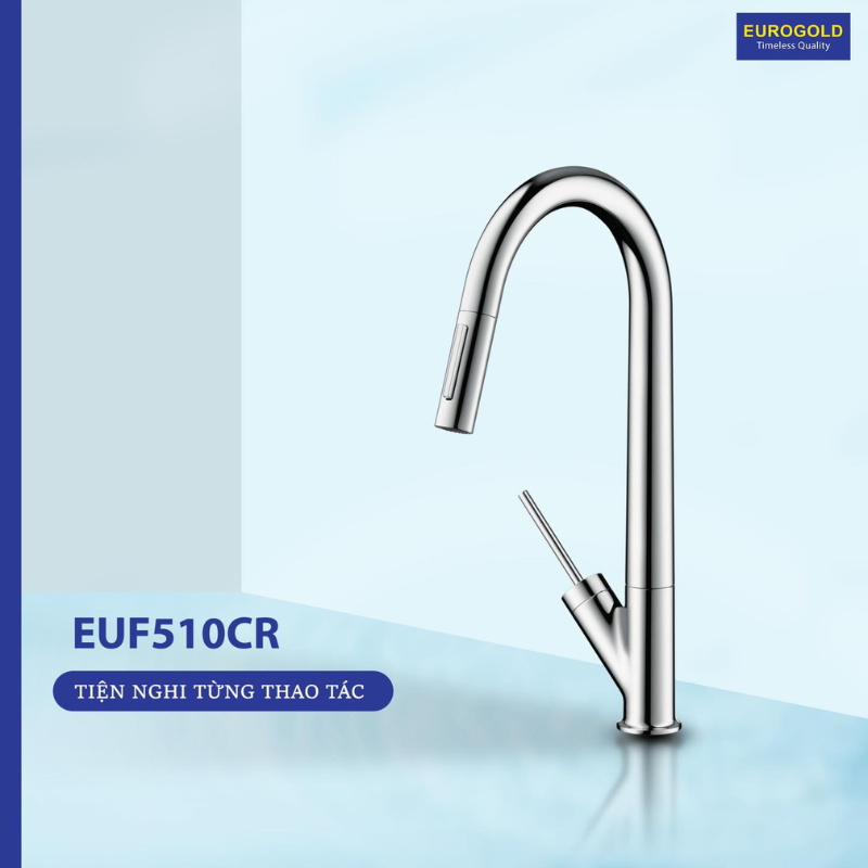 Vòi Nước INOX 304 Dây Rút EUF510CR Eurogold