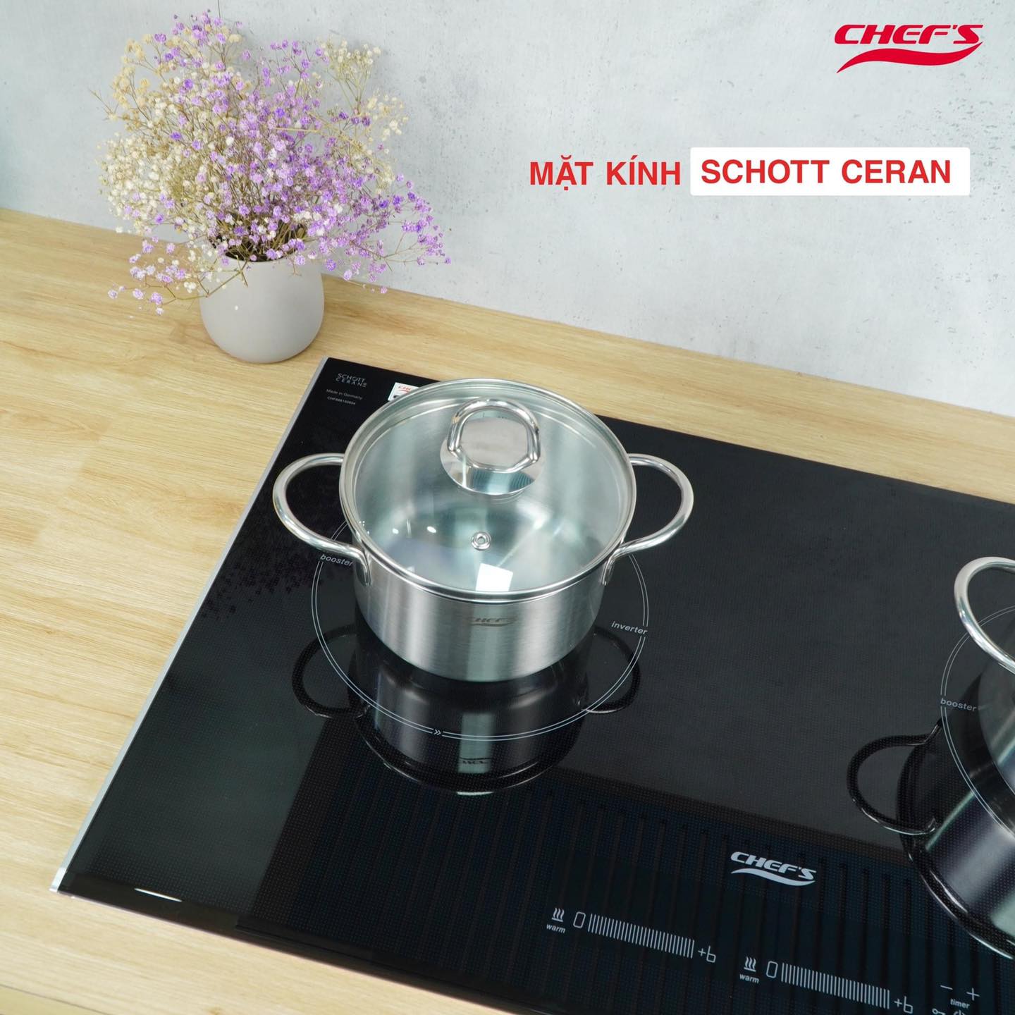 Bếp từ đôi Chefs EH DIH888P