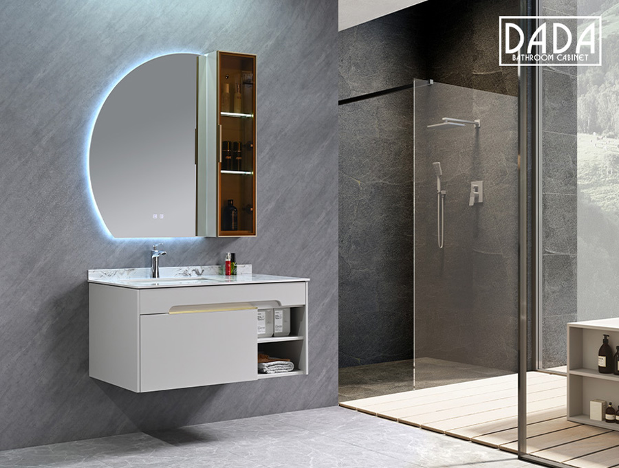 Bộ Tủ Gương Phòng Tắm, Tủ Lavabo Đẹp, Tủ Lavabo Phòng Tắm DADA E2215