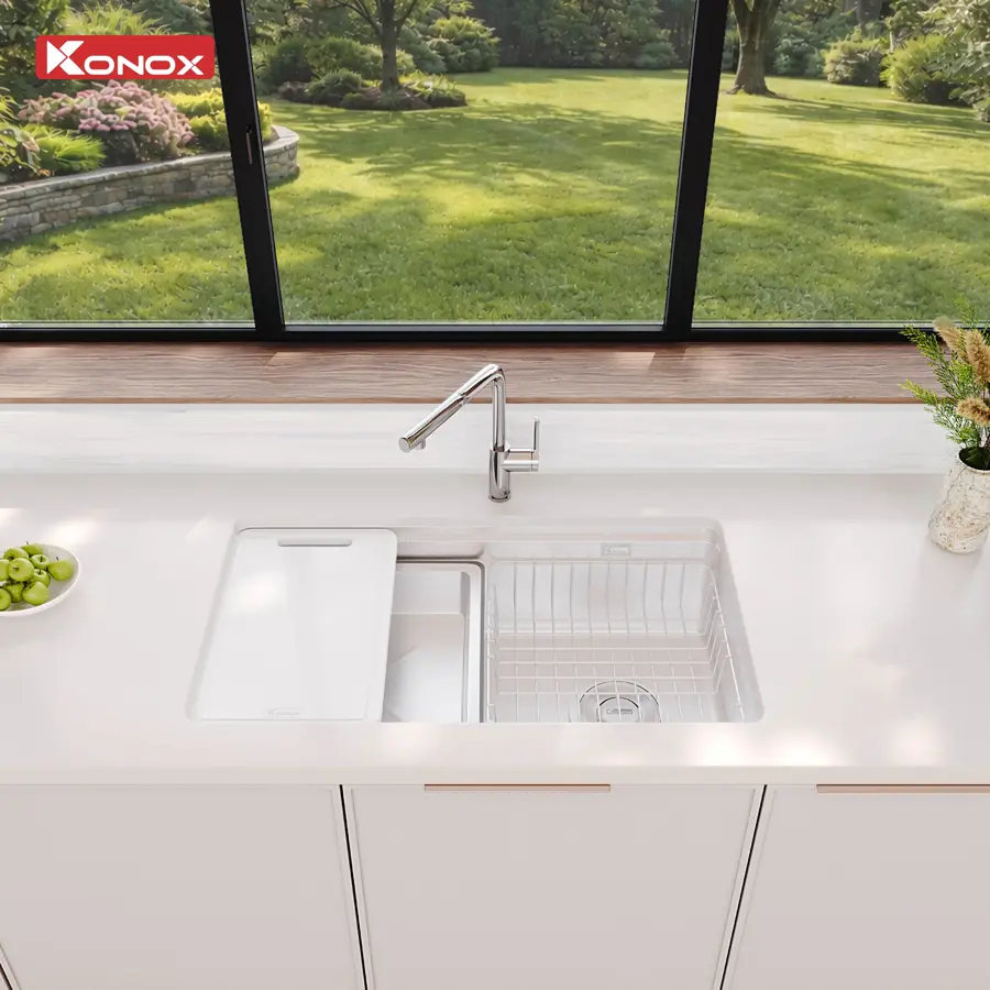 Chậu rửa bát Konox phong cách Nhật chống xước Tari Smart 780