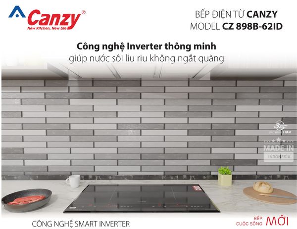 Bếp từ đôi Canzy CZ 898B-62ID