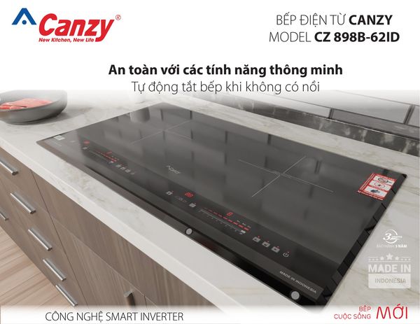 Bếp từ đôi Canzy CZ 898B-62ID
