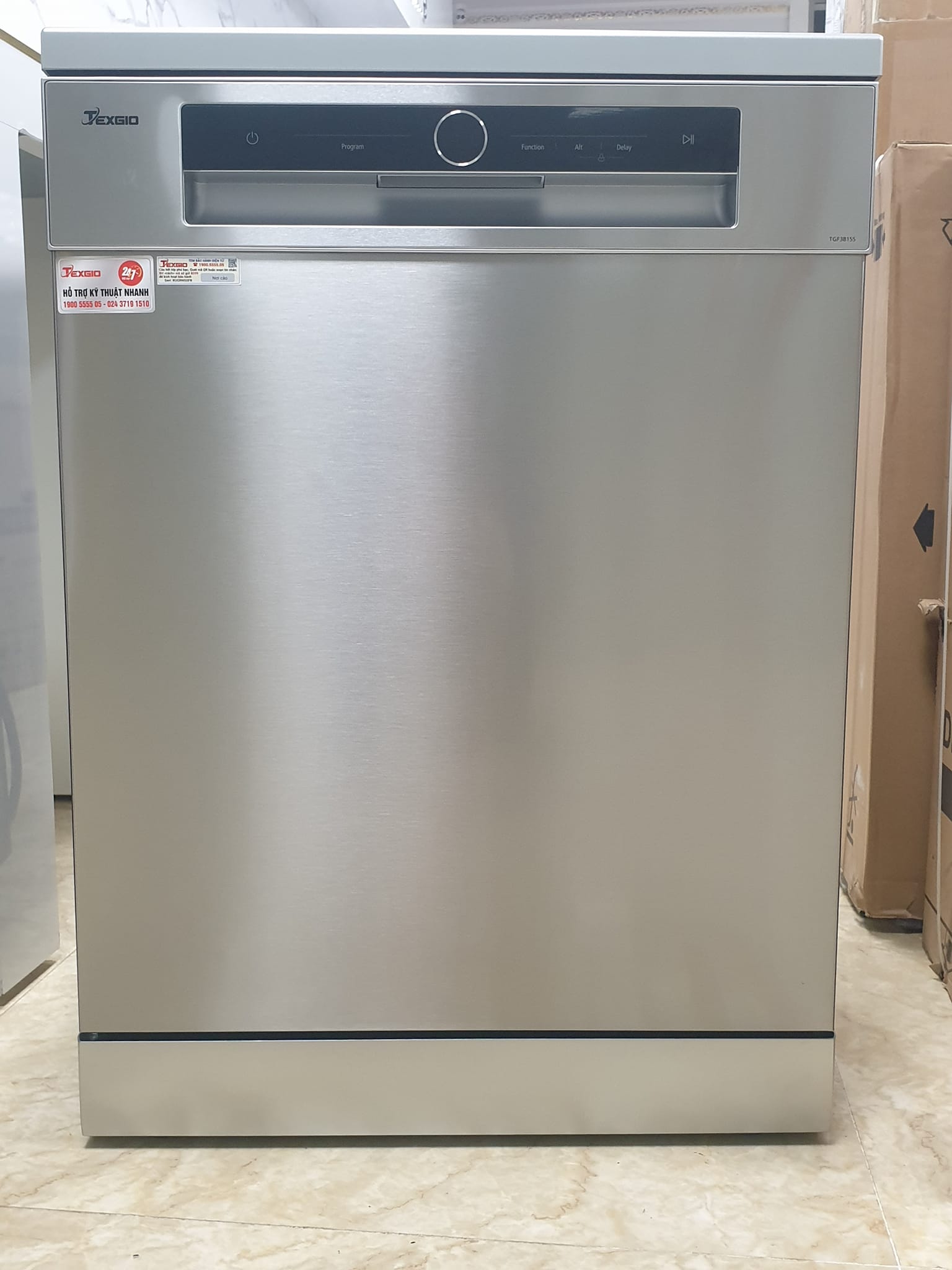 Máy rửa bát Texgio Dishwasher TGF3815S - 15 Bộ Tự Động Mở Cửa