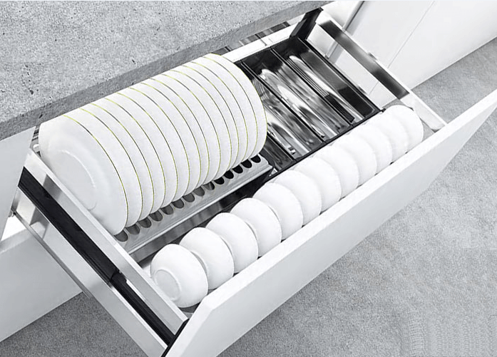 Giá bát đĩa hộp gắn tủ dưới Inox 201 Eurogold EUB6590