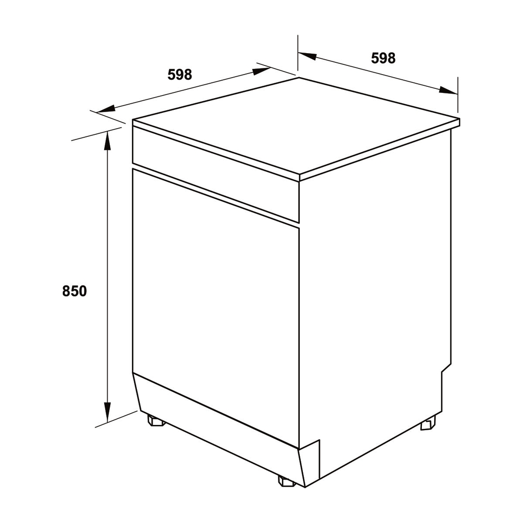Máy rửa bát Hafele HDW-F6081B 533.23.201
