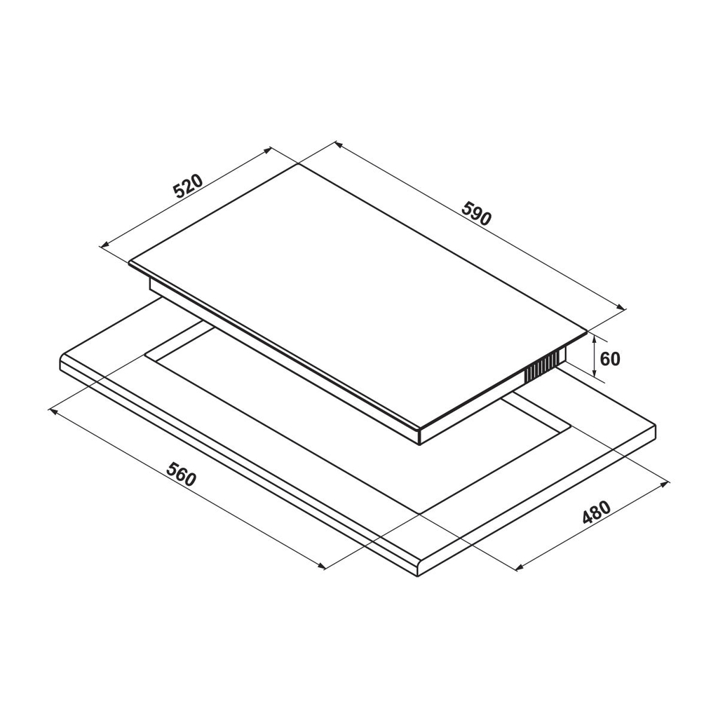Bếp từ Hafele HC-I60371B 536.61.718