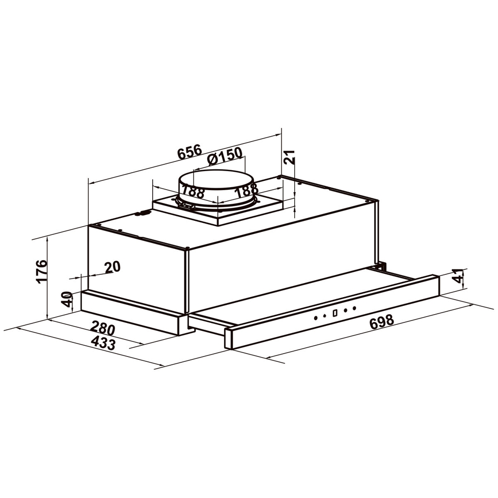 Máy hút mùi Hafele HC-H7031TB 538.86.096