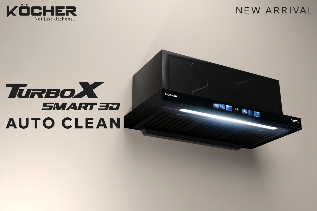 Máy hút mùi Kocher Turbo Smart 3D X3D-350D Auto Clean