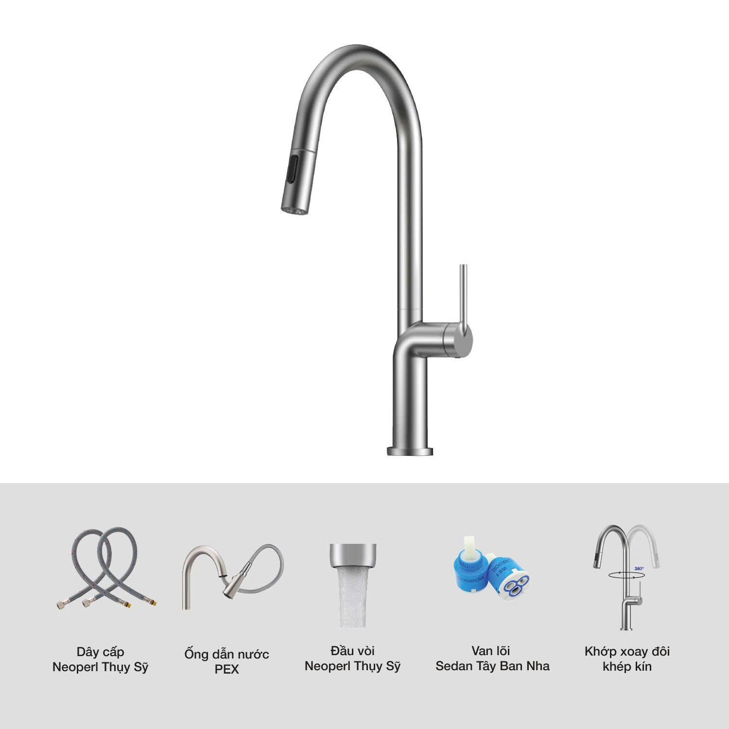 Vòi rửa bát Kluger KLF0020S